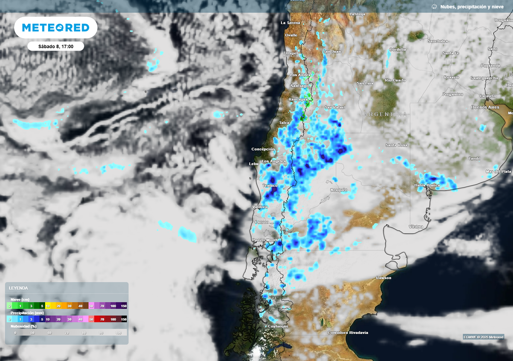 precipitaciones asociadas a la nueva baja segregada