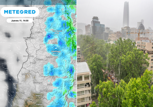 Baja segregada sacude el tiempo en la Región Metropolitana: lluvias, truenos y ambiente fresco llegarán este día