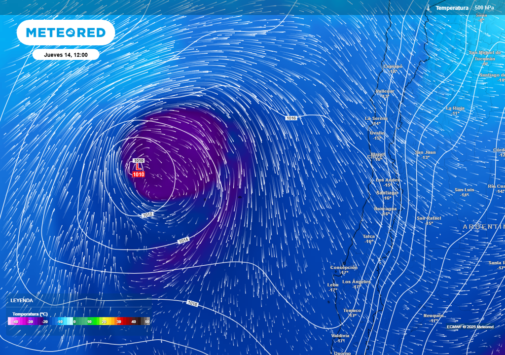 Baja segregada y corriente en chorro en Chile central, Meteored Baja segregada y corriente en chorro en Chile central, Meteored