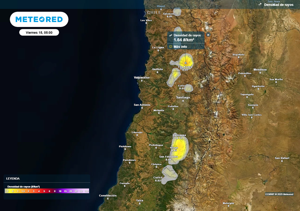 Baja segregada provocará tormentas eléctricas en Chile central, Meteored Baja segregada provocará tormentas eléctricas en Chile central, Meteored