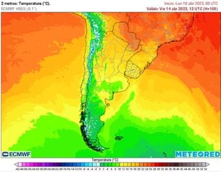 Bajan las temperaturas en gran parte de Chile durante esta semana