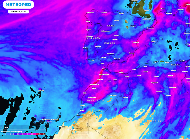 Bajas presiones, tren de frentes, precipitaciones con vaivenes térmicos marcarán el tiempo en España para esta semana