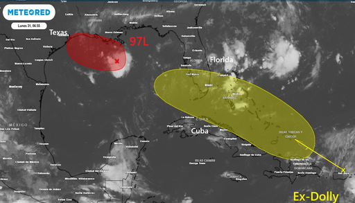 Dos bajas tropicales son monitorizadas por el Centro Nacional de Huracanes: la tormenta tropical Edouard podr&iacute;a formarse