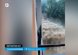¡Bajo agua! El ciclón Garance desata el caos en La Reunión, Francia