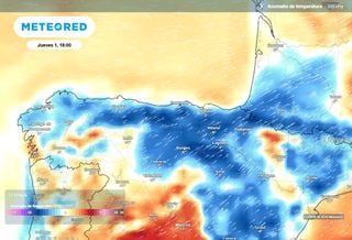 Baj&oacute;n de 10 &ordm;C: ma&ntilde;ana las temperaturas se desplomar&aacute;n en el Cant&aacute;brico oriental