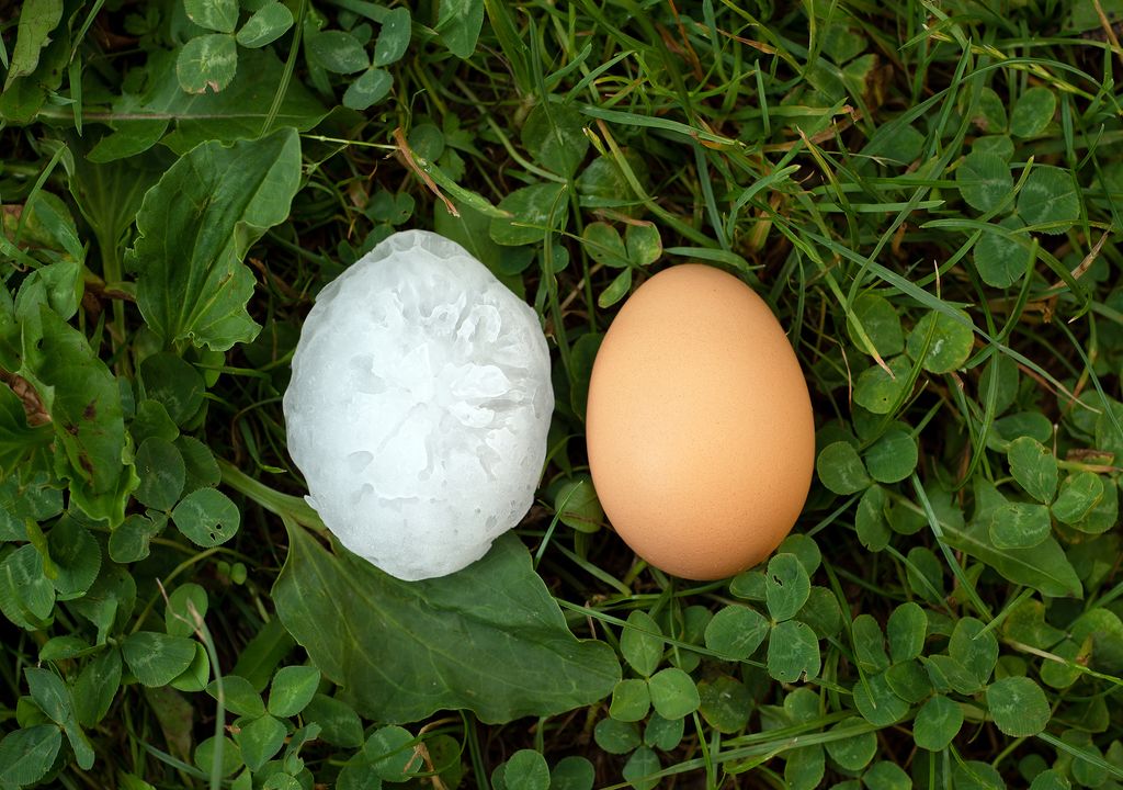 Tormentas de verano con granizo del tamaño de un huevo de gallina