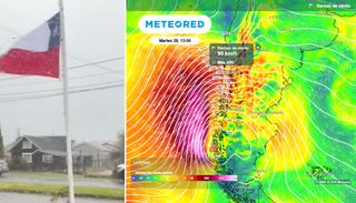 Balance del temporal de este martes 28 en el sur de Chile: vientos de hasta 90 km/h fueron lo más extremo