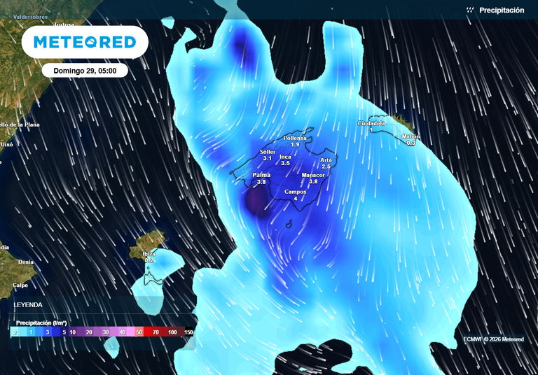 Baleares pendiente de la llegada de una borrasca fr&iacute;a: se prev&eacute;n lluvias fuertes, nieve y viento el Domingo de Ramos