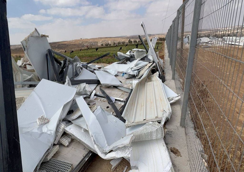 Infraestrutura destruída do Banco de Sementes de Hebron Infraestrutura destruída do Banco de Sementes de Hebron