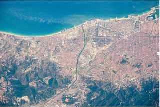 Barcelona desde la ISS