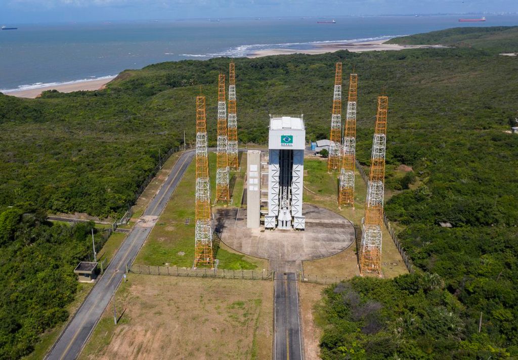 Imagem aérea da Base de Alcântara Imagem aérea da Base de Alcântara
