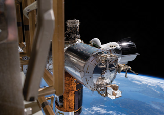 Space debris endangers astronauts on the International Space Station