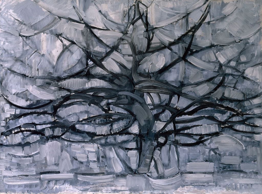 „Grauer Baum“ (1911) von Piet Mondrian