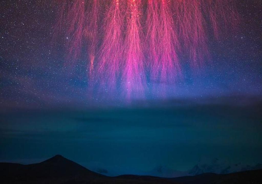 Cosmic fireworks, sprites, Himalayas astrophoto.