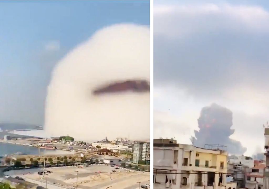 Nube de Wilson en Beirut, Líbano