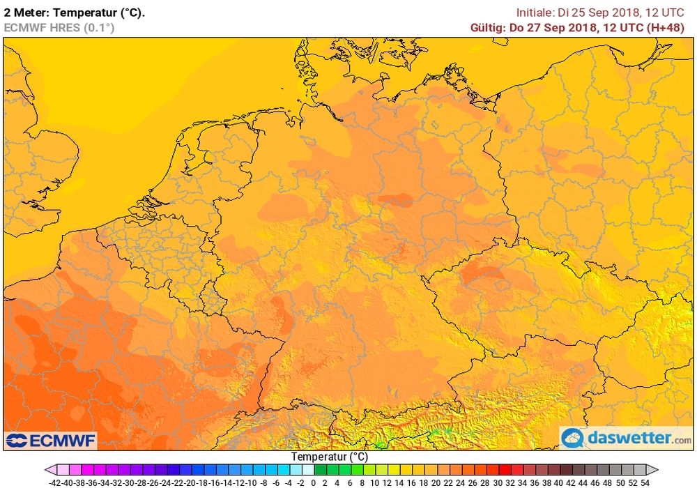 Wärme am Donnerstag