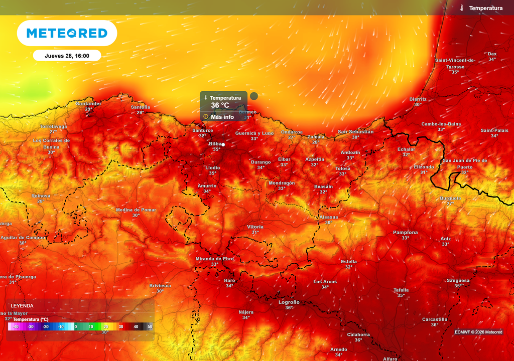 Las temperaturas máximas podrían alcanzar el valor del récord absoluto del mes de mayo en la capital de Bizkaia.