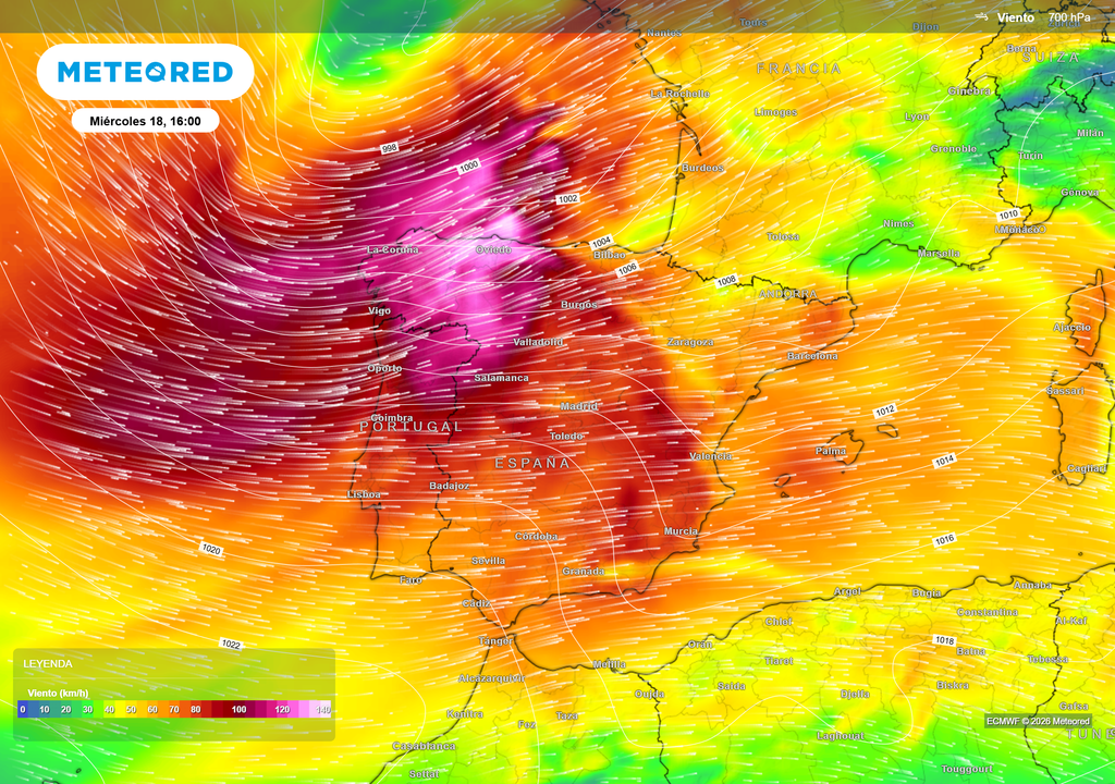 A mitad de semana, una nueva depresión afectará a la mitad norte, especialmente a la zona del Cantábrico.
