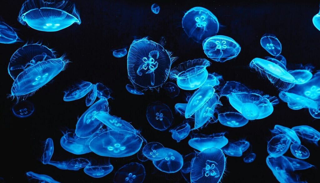In der Natur gibt es etliche Beispiele für Biolumineszenz, etwa Glühwürmchen, Quallen, Pilze oder leuchtende Meereswellen. In der Natur gibt es etliche Beispiele für Biolumineszenz, etwa Glühwürmchen, Quallen, Pilze oder leuchtende Meereswellen. Bild: James Jeremy Beckers/Unsplash