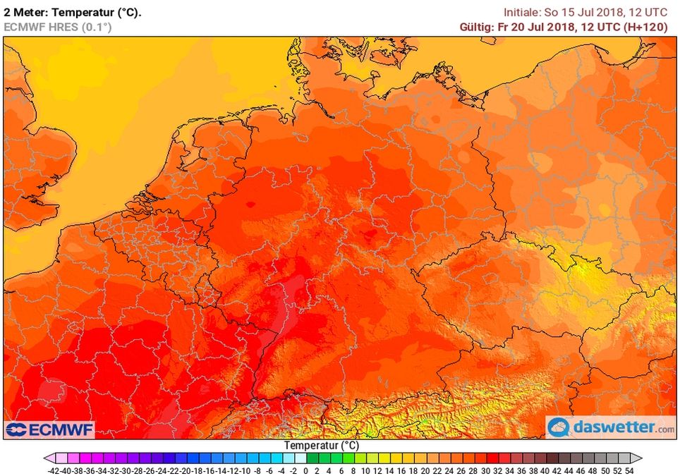 Viel Hitze in Deutschland Viel Hitze in Deutschland