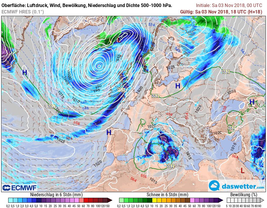 Hochdruck in Deutschland