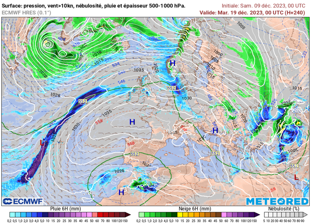 La patate anticyclonique pourra durer quelques jours sur la France.