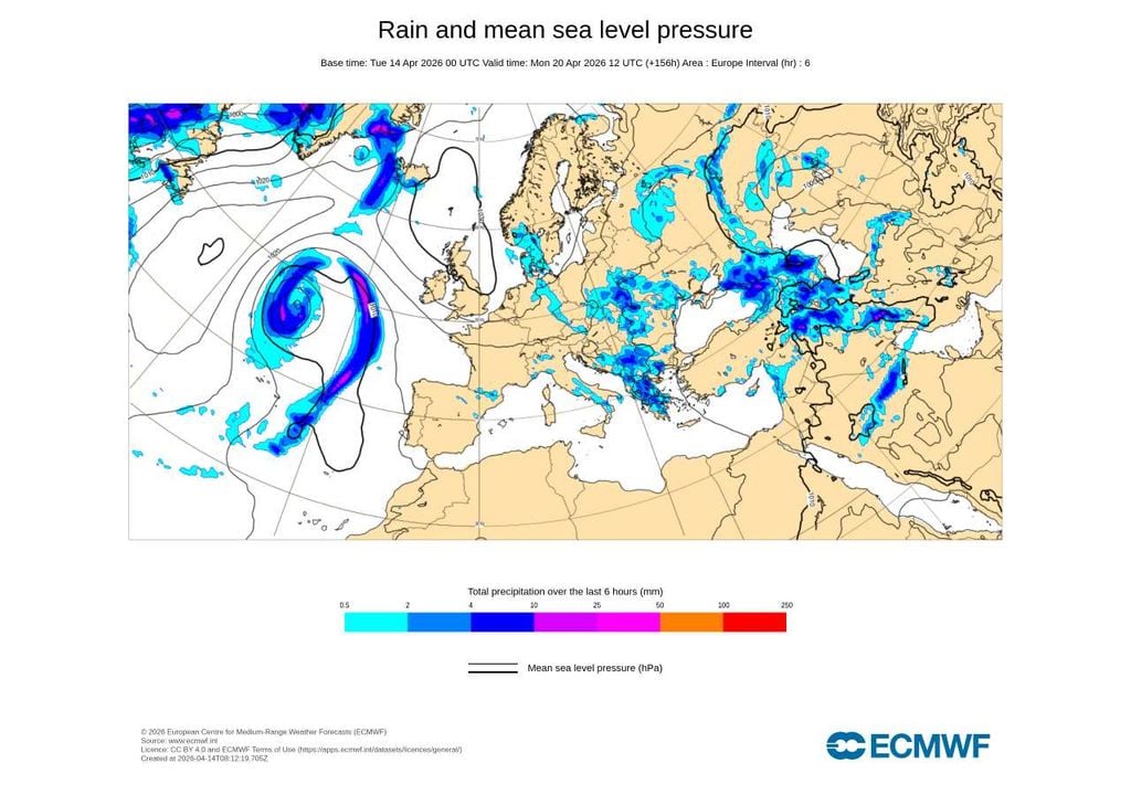 No arranque da próxima semana, um corpo de água precipitável aproxima-se de Portugal, aumentando a probabilidade de chuva entre segunda e terça-feira.