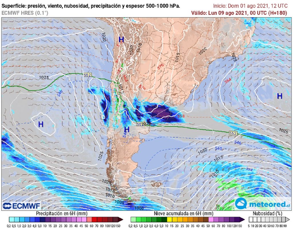 Sistema frontal y alta fría Sistema frontal y alta fría