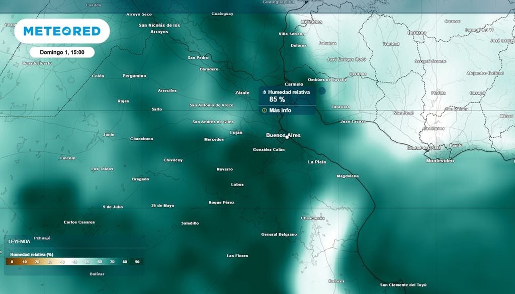 Superclásico con lluvias Aumento del contenido de humedad en el aire.