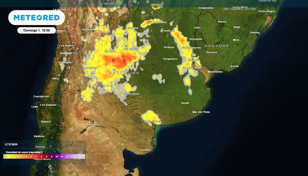 tormentas en el superclásico Nuevo avance de tormentas aisladas sobre el noreste bonaerense en el post Superclásico.