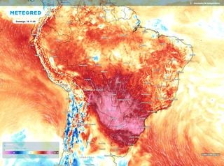 Bolha de ar quente ganha for&ccedil;a e calor atinge as 5 regi&otilde;es do Brasil