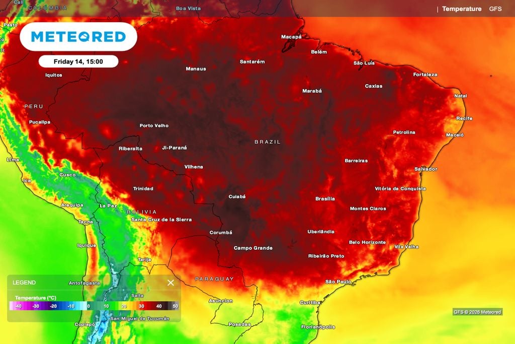 temperatura, umidade Previsão de temperatura para a tarde de sexta-feira, 14 de agosto.
