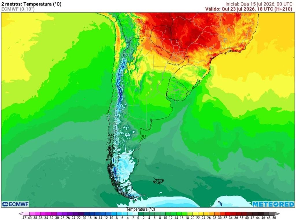 A tendência da previsão indica que em meados da próxima semana teremos temperaturas máximas acima dos 30°C em grande parte de São Paulo, e podendo chegar aos 34°C/35°C no oeste do estado.
