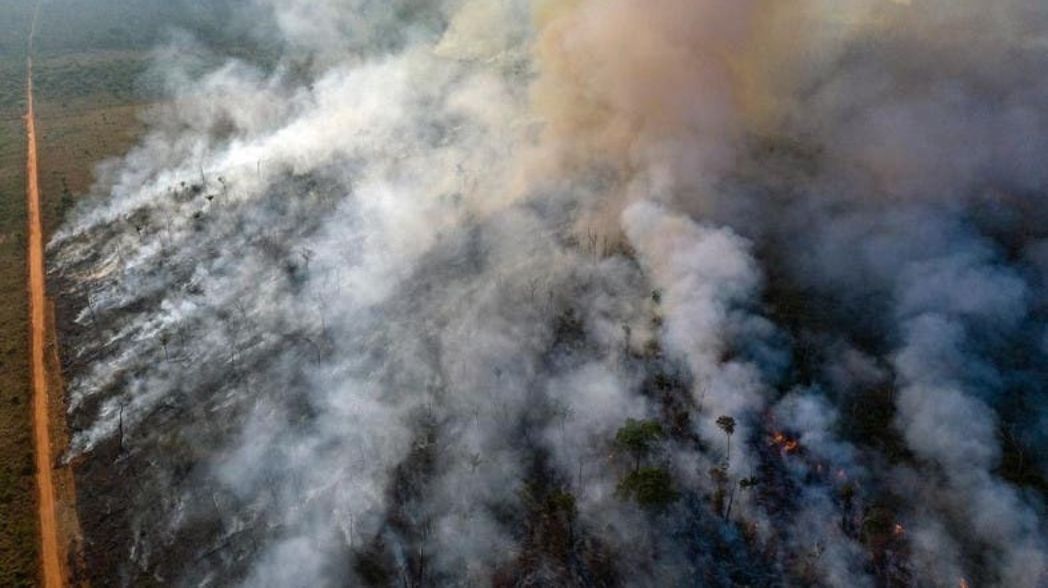 Detalle de uno de los incendios de Bolivia en 2019