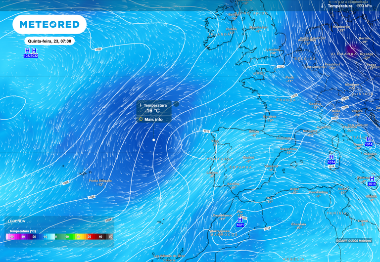 Bolsa fria marca o tempo em Portugal at&eacute; 26 de julho: subida tempor&aacute;ria das temperaturas e poss&iacute;vel regresso da chuva