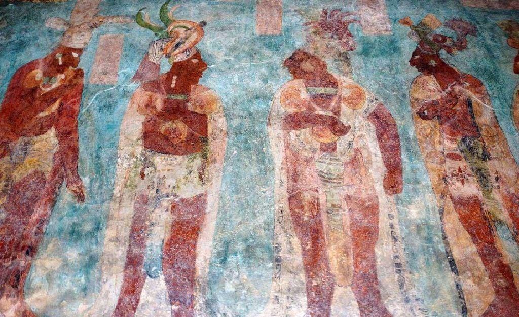 Las mezclas utilizadas, permitieron la conservación de las pinturas por siglos. Imagen INAH.