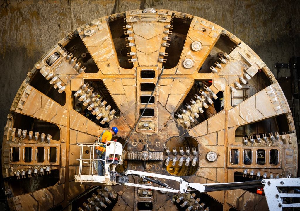 Máquina tuneladora para grandes infraestructuras subterráneas.