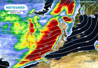 Borrasca Joseph: Andrea Danta advierte de d&oacute;nde caer&aacute;n m&aacute;s de 100 l/m2 en las pr&oacute;ximas 48 horas