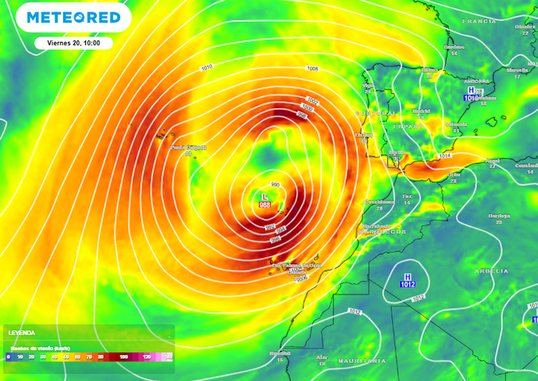 La poderosa borrasca Therese afectar&aacute; a Canarias: abundantes precipitaciones, duro temporal, rachas intensas y nieve