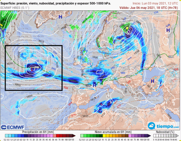 Borrascas activas en el Atlántico: una de ellas podría afectarnos