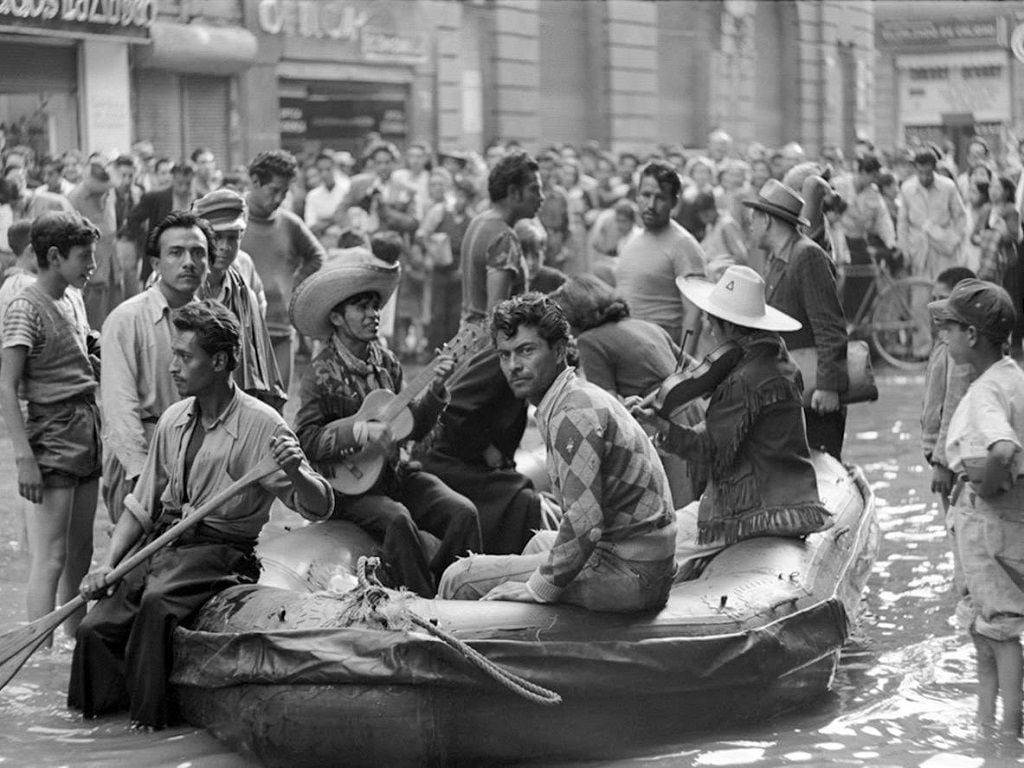 Inundación en la Ciudad de México en 1951.