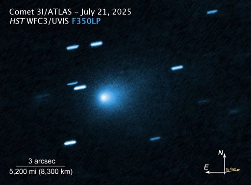 Los astrónomo sorprendidos del rápido aumento del brillo del cometa interestelar 3I/ATLAS ¿Qué le está ocurriendo?