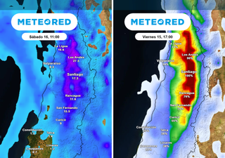 Brusco cambio del tiempo en Santiago: modelo europeo prevé acumulados superiores a los 15 mm este día