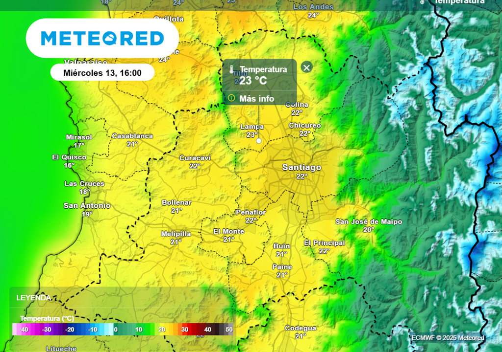 Temperaturas máximas