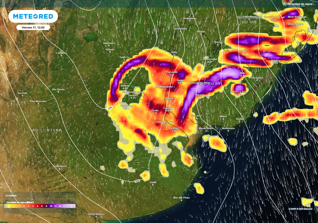 Aumenta la chance de tormentas para el tramo final de la semana en Buenos Aires.