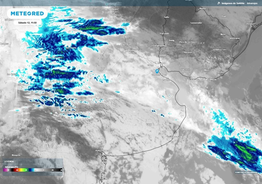 Buenos Aires AMBA primavera frío tiempo pronóstico clima sudestada Sábado gris, ventoso, frio e inestable en Buenos Aires.