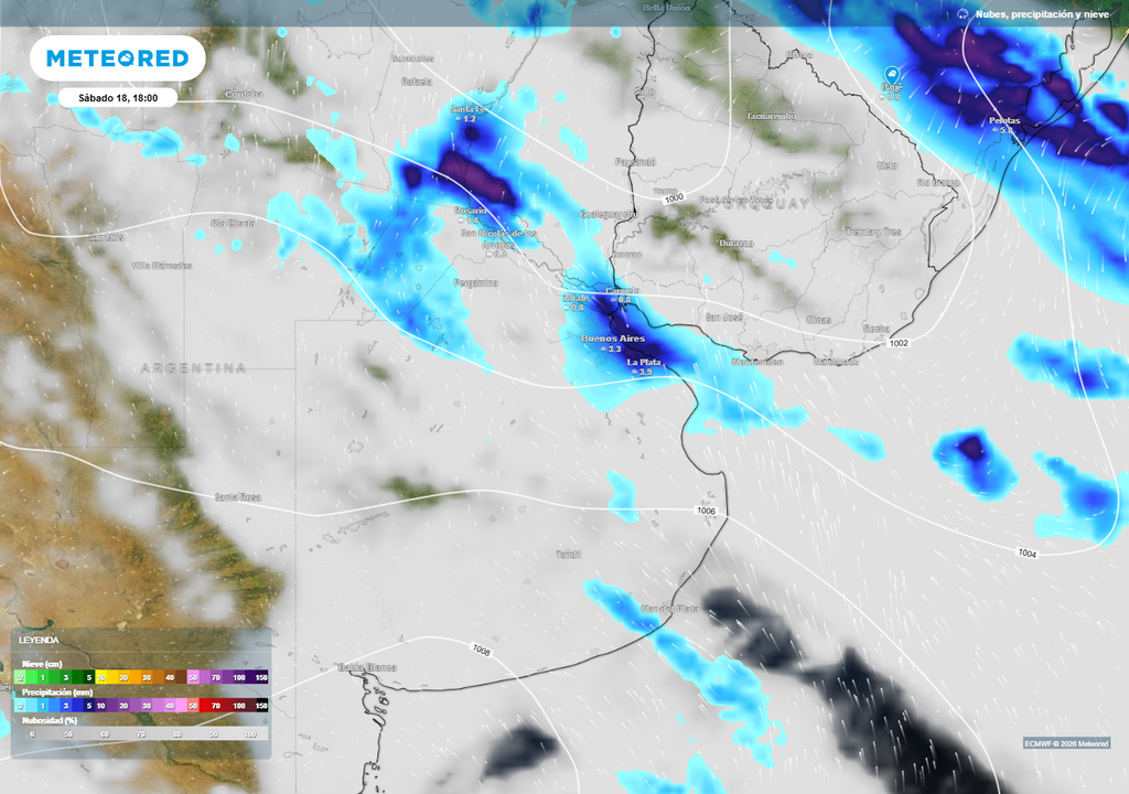 Buenos Aires AMBA alerta tormentas fuertes granizo SMN Sábado inestable con vientos del sudeste y crecida del Río de la Plata.