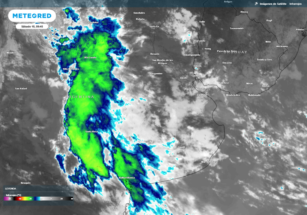 Tiempo clima pronóstico alerta tormentas fuertes Buenos Aires ola de calor