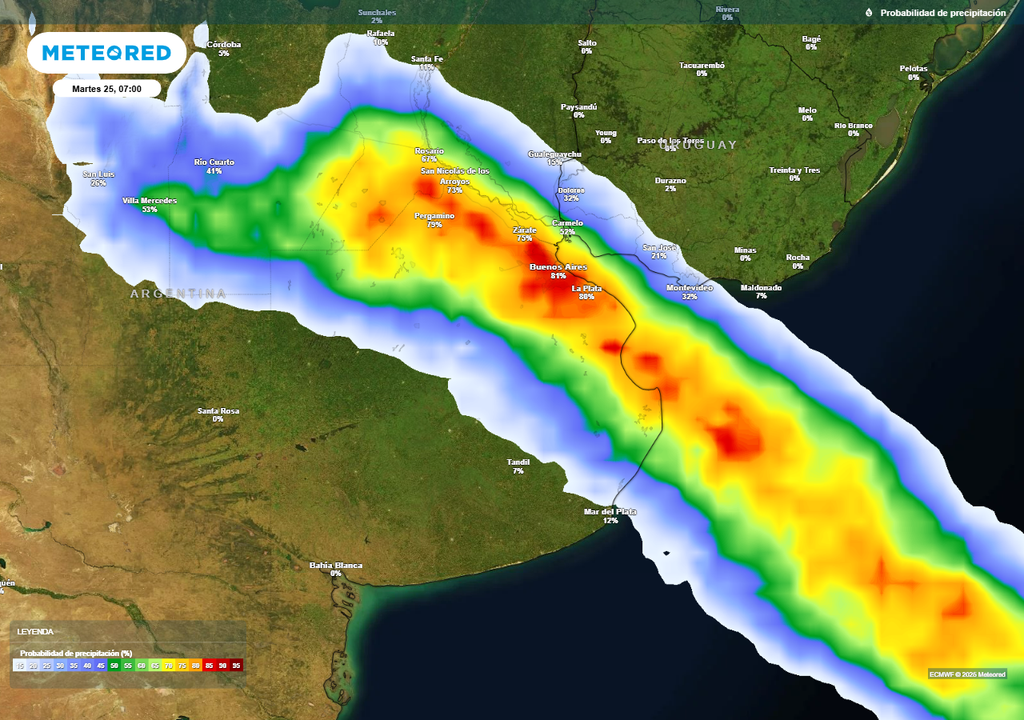 Buenos Aires alerta lluvias tormentas fuertes SMN febrero