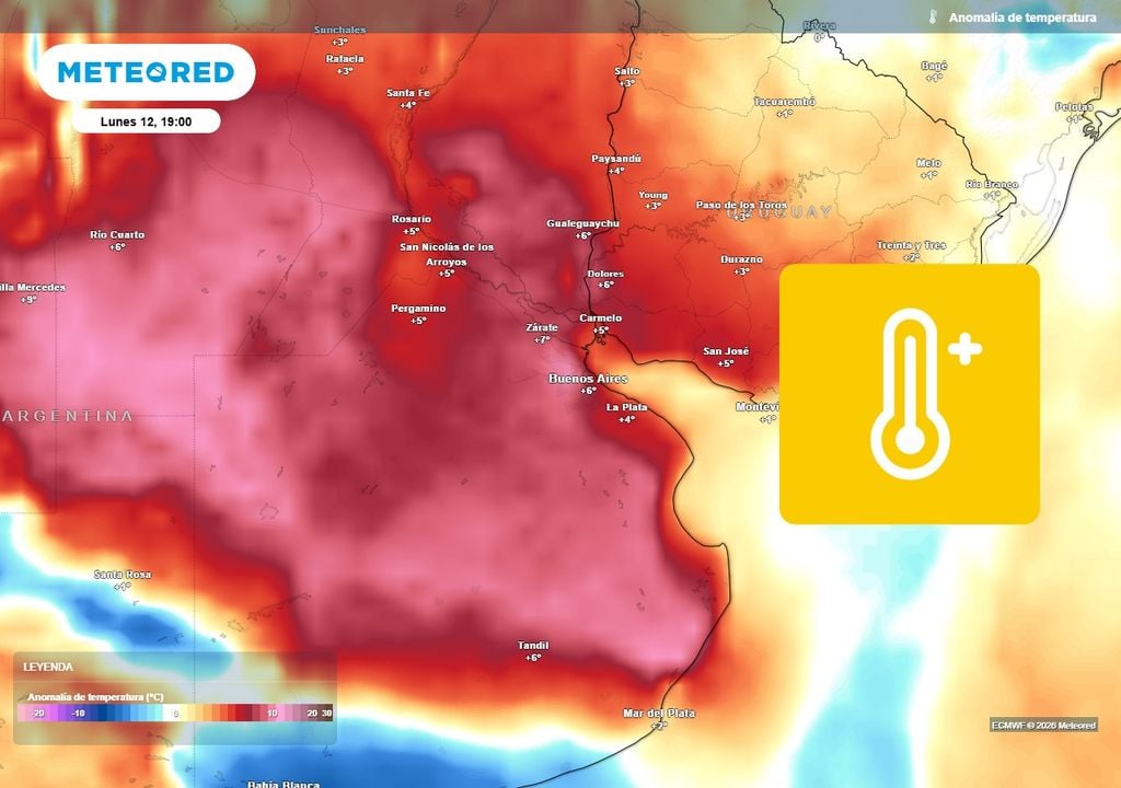Tiempo calor enero AMBA Buenos Aires alerta amarilla SMN pronóstico clima
